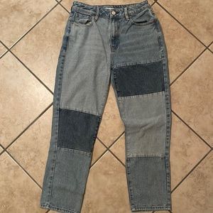 Pacsun patchwork mom jeans